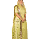 Mint Green Aari Sequins Poshak | Kundan Work on Bamber Satin | Jaipurio Designer Collection